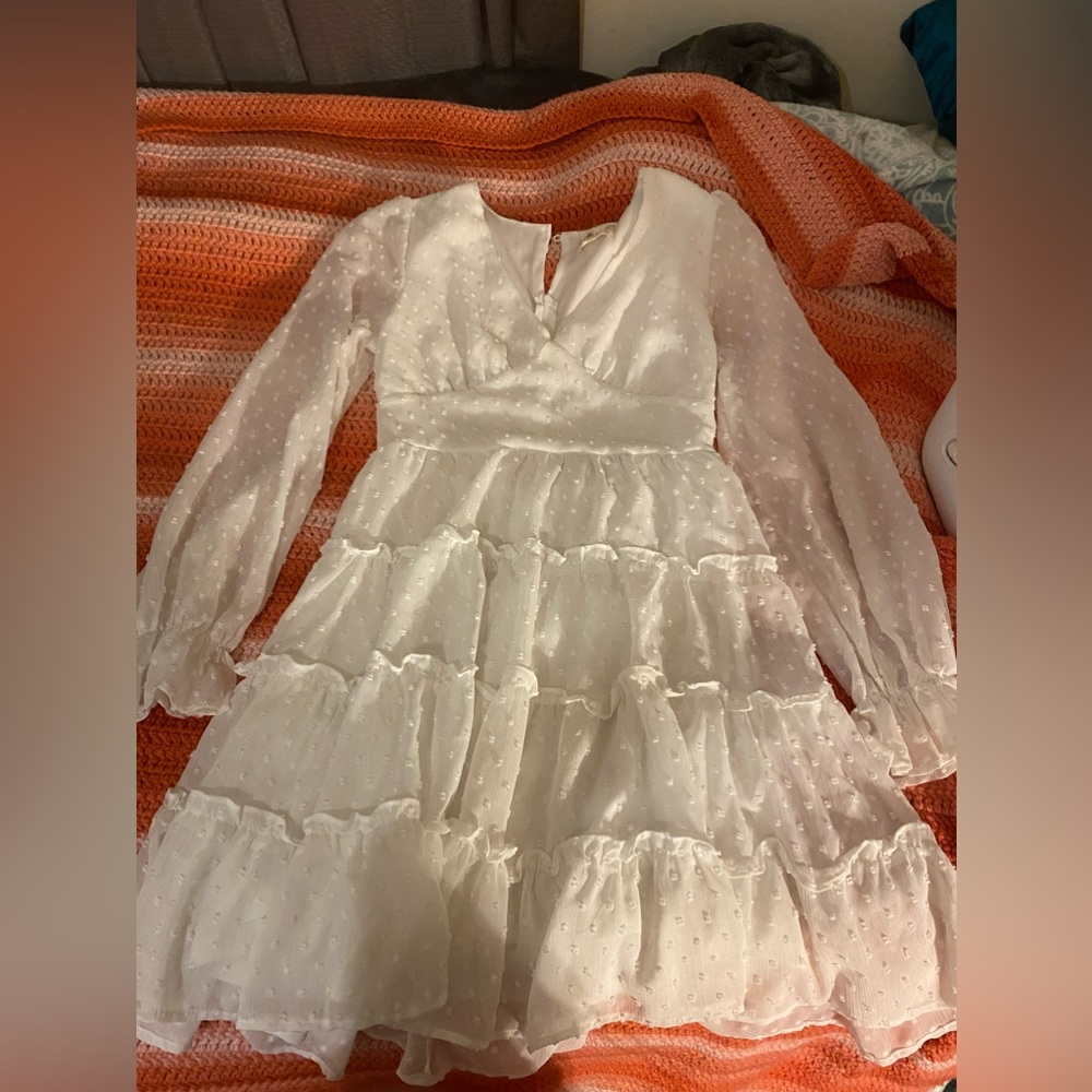 White mini sun dress